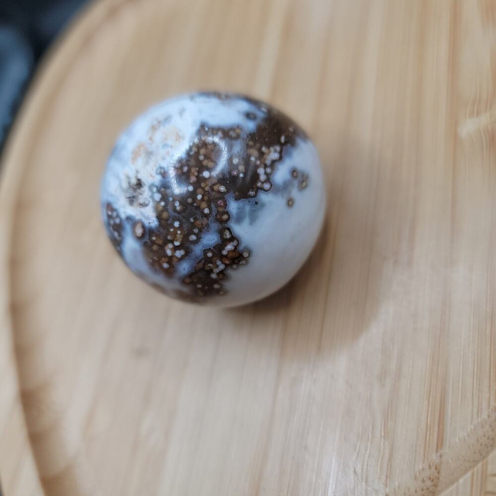 Orbicular Ocean Jasper Stone - Picture 4 of 5